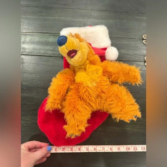 Vintage Disney Bear in the Big Blue House singing plush Christmas stocking - Picture 6 of 7